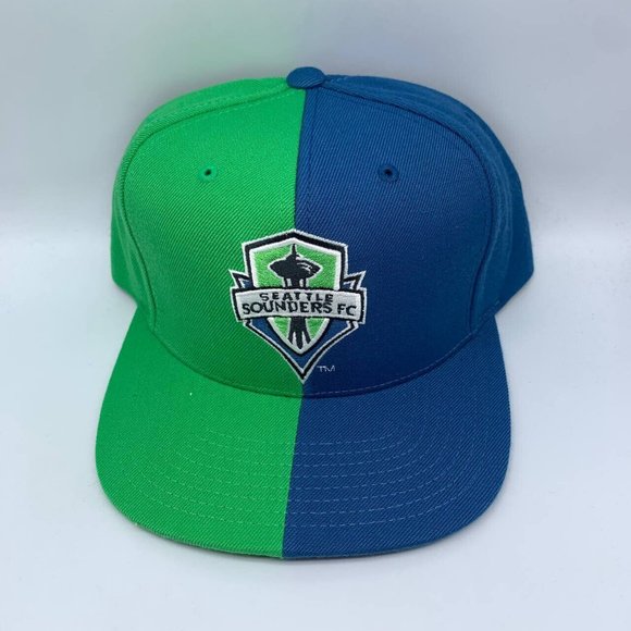 Seattle Sounders FC MLS Mitchell & Ness Hat Snapback Cap‎ Mens - Picture 1 of 7